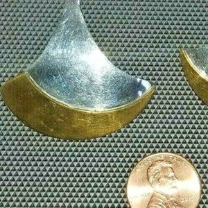 Vintage Earrings - Sterling & Brass